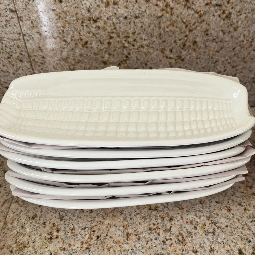 CORN PLATES SET OF 2 - Picture 4 of 5
